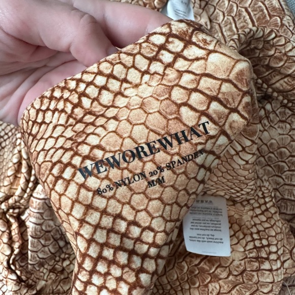 weworewhat snake skin leggings set size M top and size S leggings - Picture 3 of 4